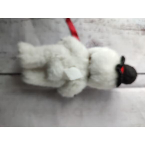 7" Teddy Bear Dressed As A Snowman Jointed Arms And Legs - Picture 3 of 5